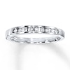 Thumbnail Image 1 of Previously Owned Diamond Band 1/10 carat tw Round-cut 10K White Gold