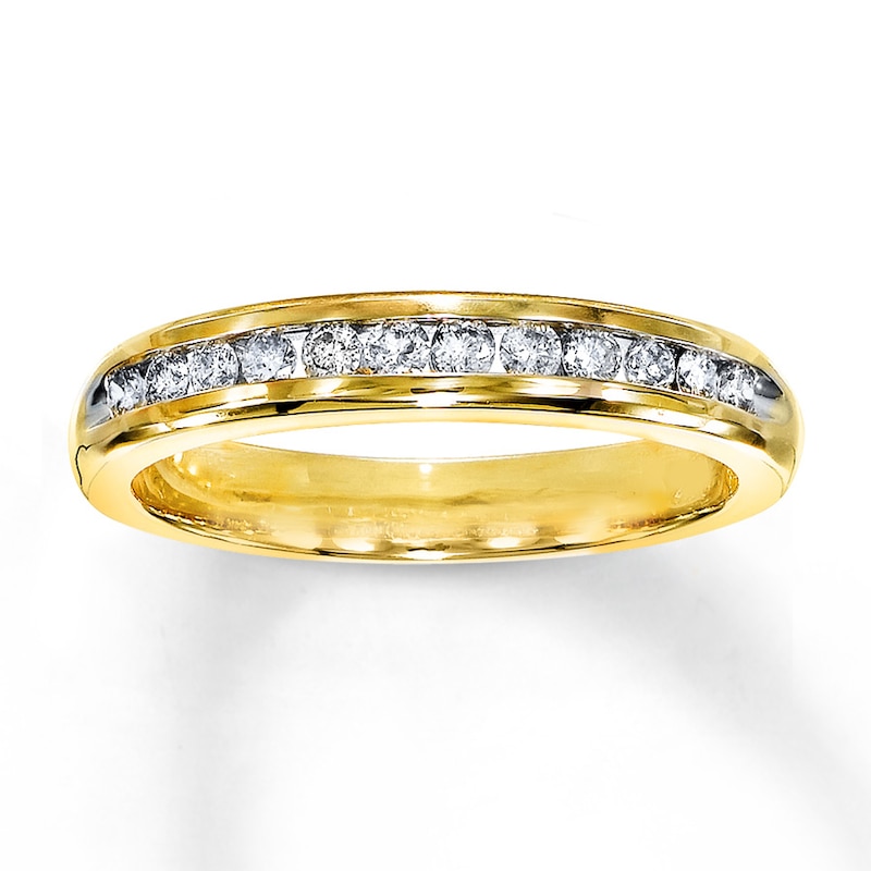 Main Image 1 of Previously Owned Diamond Band 1/4 ct tw Round-cut 14K Yellow Gold