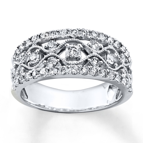 Previously Owned Diamond Ring 1 ct tw Round-cut 14K White Gold