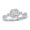 Thumbnail Image 1 of Previously Owned Diamond Engagement Ring 7/8 ct tw Round-cut 14K White Gold