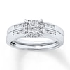 Thumbnail Image 1 of Previously Owned Diamond Bridal Set 1/2 carat tw 14K White Gold