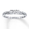 Thumbnail Image 1 of Previously Owned Three-Stone Diamond Ring 1/4 ct tw 10K White Gold
