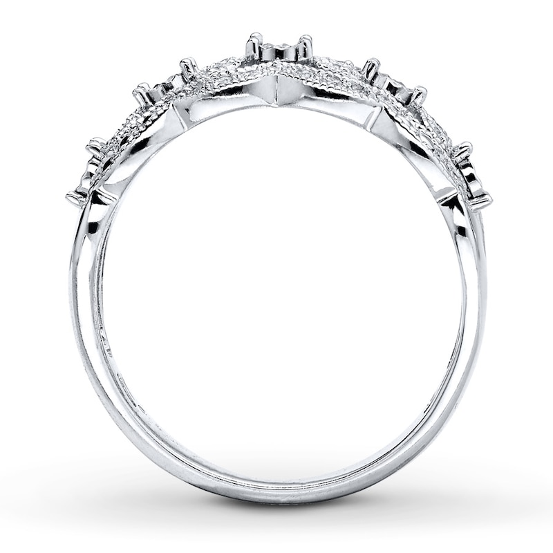Main Image 2 of Previously Owned Anniversary Diamond Band 1/5 ct tw Round-cut 10K White Gold