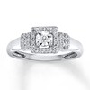 Thumbnail Image 1 of Previously Owned Diamond Promise Ring 1/10 ct tw Sterling Silver