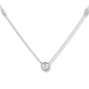 Thumbnail Image 0 of Previously Owned Diamond Necklace 3/4 ct tw Round-cut 14K White Gold