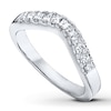 Thumbnail Image 1 of Previously Owned Diamond Contour Ring 1/2 ct tw Princess-cut 14K White Gold