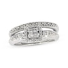 Thumbnail Image 1 of Previously Owned Princess-Cut Diamond Bridal Set 1/5 carat tw 10K White Gold