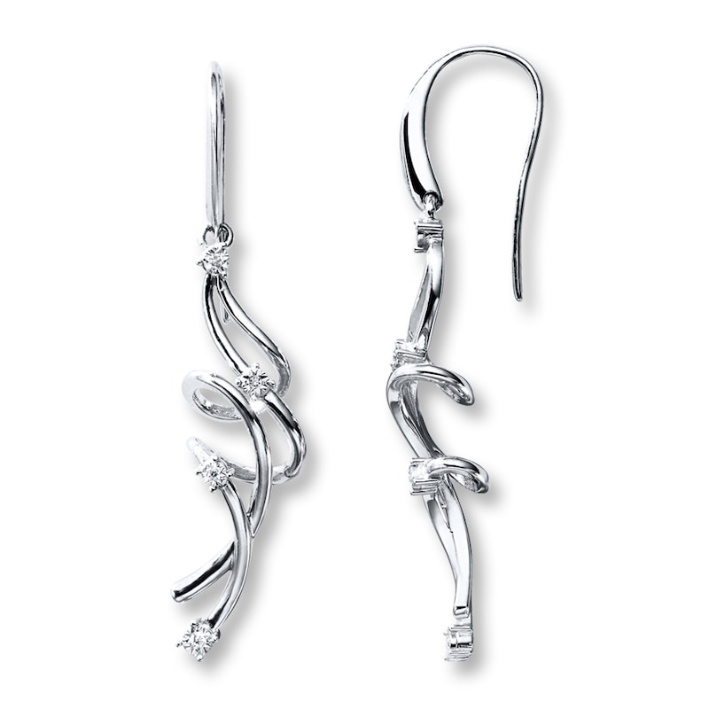 Main Image 2 of Previously Owned Diamond Earrings 1/20 ct tw Sterling Silver