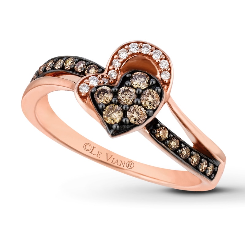 Main Image 1 of Previously Owned Le Vian Diamond Ring 1/3 ct tw 14K Rose Gold