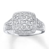 Thumbnail Image 1 of Previously Owned Diamond Ring 3/8 ct tw Round-cut 10K White Gold