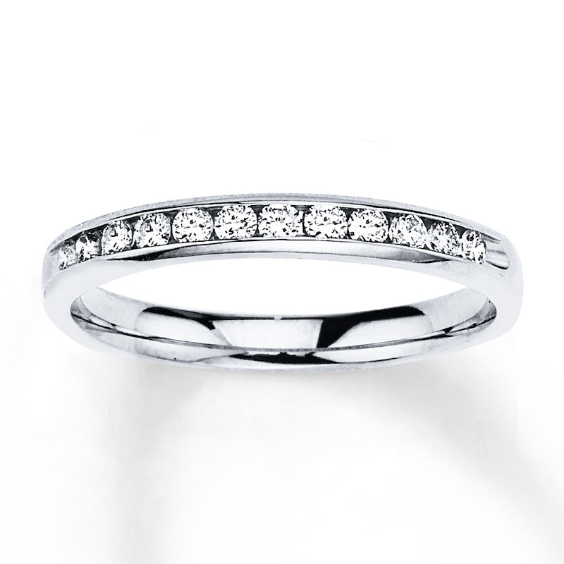 Previously Owned Diamond Anniversary Band 1/4 ct tw Round-cut 10K White Gold