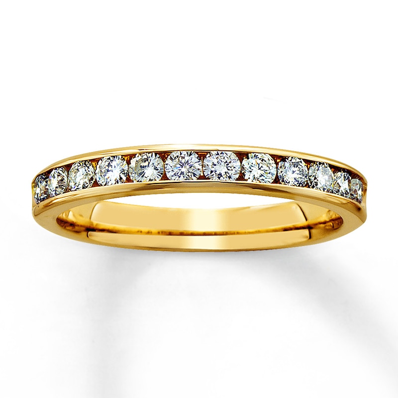 Main Image 1 of Previously Owned Diamond Anniversary Band 1/2 ct tw Round-cut 10K Yellow Gold