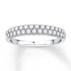 Thumbnail Image 1 of Previously Owned Diamond Anniversary Band 1/2 ct tw Round-cut 14K White Gold