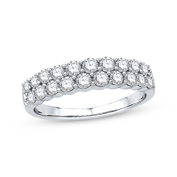 Previously Owned Diamond Anniversary Band 1 ct tw Round-cut 14K White Gold