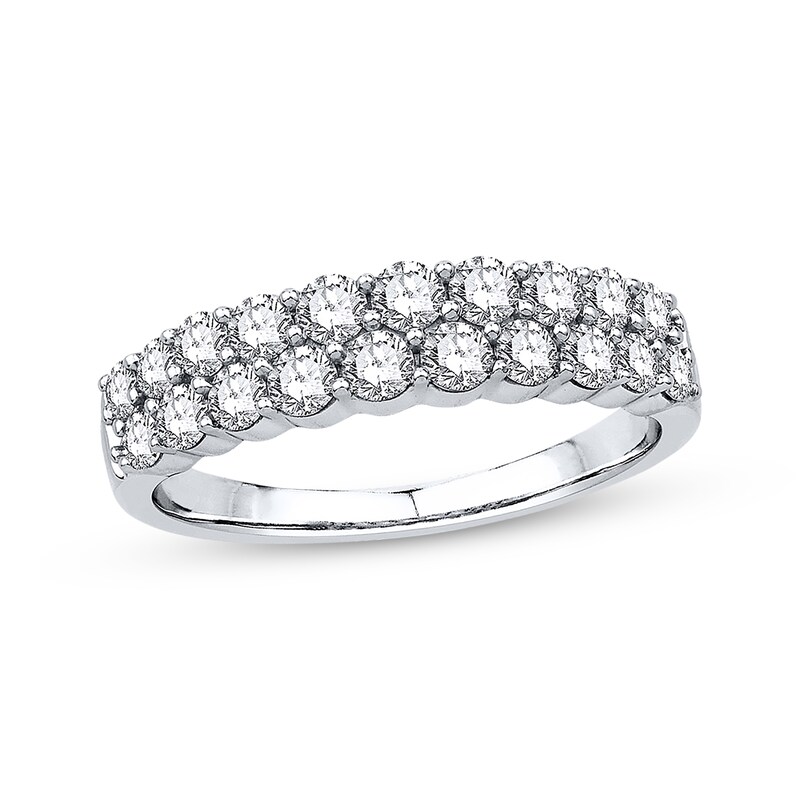 Main Image 1 of Previously Owned Diamond Anniversary Band 1 ct tw Round-cut 14K White Gold