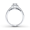 Previously Owned Diamond Bridal Set 7/8 ct tw 14K White Gold