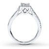 Thumbnail Image 2 of Previously Owned Diamond Ring 1/2 ct tw Princess & Round-cut 14K White Gold