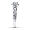 Thumbnail Image 3 of Previously Owned Diamond Ring 1/2 ct tw Princess & Round-cut 14K White Gold