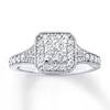 Previously Owned Ring 1/2 ct tw Round-cut Diamonds 10K White Gold