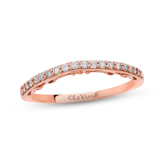 Previously Owned Le Vian Bridal Diamond Band 1/6 ct tw Round-cut 14K Strawberry Gold