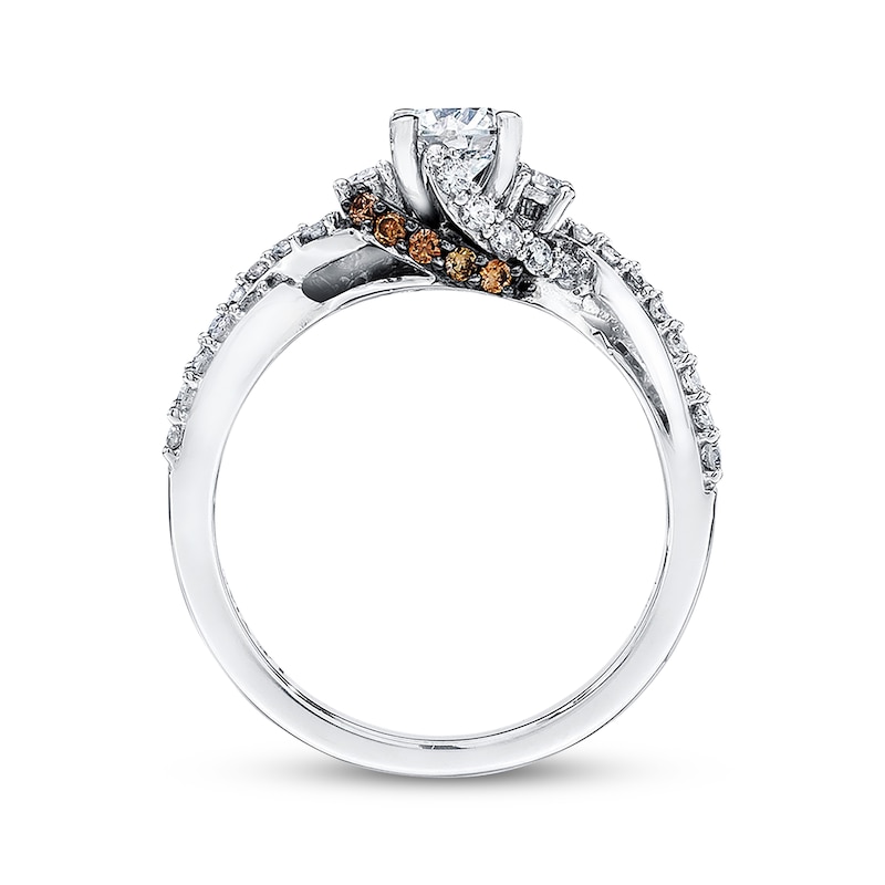 Main Image 3 of Previously Owned Le Vian Diamond Engagement Ring 7/8 ct tw Round-cut 14K Vanilla Gold