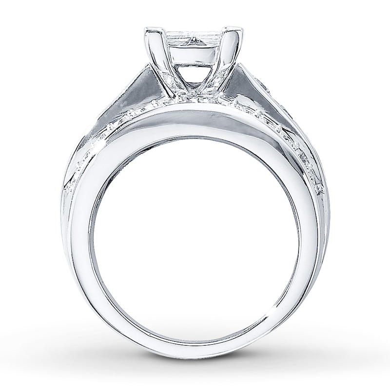 Main Image 2 of Previously Owned Diamond Ring 2-5/8 ct tw Princess-cut 14K White Gold