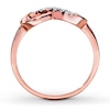 Thumbnail Image 1 of Previously Owned Diamond Infinity Ring 1/20 ct tw Round-cut 10K Rose Gold