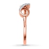Thumbnail Image 2 of Previously Owned Diamond Infinity Ring 1/20 ct tw Round-cut 10K Rose Gold