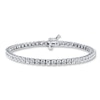 Thumbnail Image 0 of Previously Owned Diamond Bracelet 1/6 ct tw Round-cut 10K White Gold 7.25"