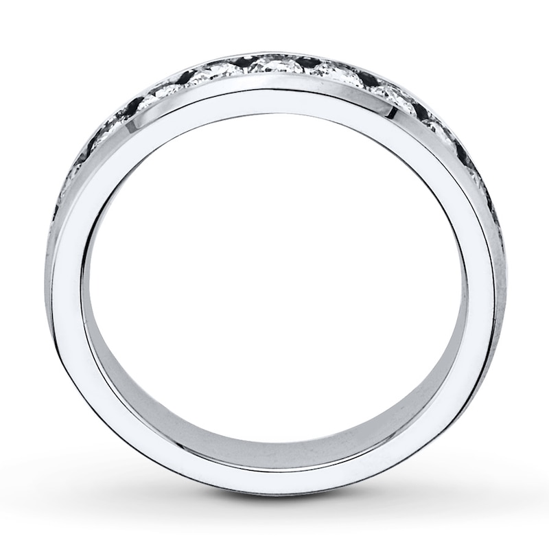 Main Image 2 of Previously Owned Anniversary Band 1 ct tw Round-cut Diamonds 10K White Gold