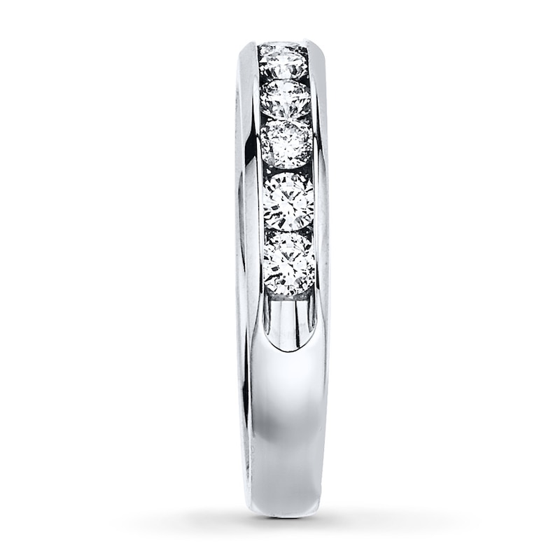 Main Image 3 of Previously Owned Anniversary Band 1 ct tw Round-cut Diamonds 10K White Gold
