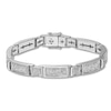 Thumbnail Image 1 of Previously Owned Men's Diamond Bracelet 2 ct tw Round-cut Sterling Silver 8.25"