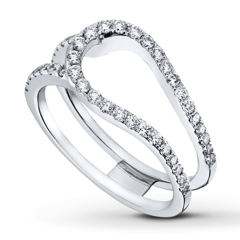 Main Image 1 of Previously Owned Diamond Enhancer Ring 5/8 ct tw Round-cut 14K White Gold