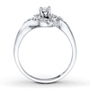 Thumbnail Image 2 of Previously Owned Diamond Engagement Ring 1/6 ct tw Round-cut 14K White Gold