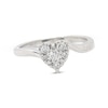 Thumbnail Image 1 of Previously Owned Heart Framed Round Diamond Engagement Ring 1/4 ct tw 10K White Gold