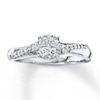 Previously Owned Diamond Ring 1/5 cttw Round-cut 10K White Gold