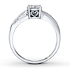 Previously Owned Diamond Ring 1/5 cttw Round-cut 10K White Gold