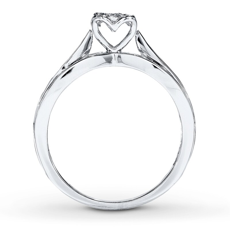 Main Image 2 of Previously Owned Ring 1/5 ct tw Round-cut Diamonds 10K White Gold