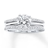 Thumbnail Image 4 of Previously Owned Enhancer Ring 1/4 ct tw Round-cut Diamonds 14K White Gold