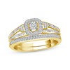 Thumbnail Image 1 of Previously Owned Round-Cut Diamond Bridal Set 1/5 ct tw 10K Yellow Gold Size 8