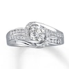 Previously Owned Diamond Ring 5/8 ct tw Round-cut 14K White Gold