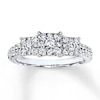 Thumbnail Image 0 of Previously Owned Diamond Engagement Ring 3/4 ct tw Round-cut 10K White Gold