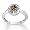 Thumbnail Image 1 of Previously Owned Brown/White Diamond Ring 1/3 ct tw Sterling Silver