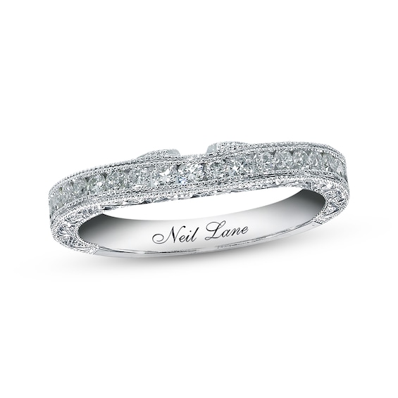 Previously Owned Neil Lane Wedding Band 1/2 ct tw Round-cut 14K White Gold 4.5