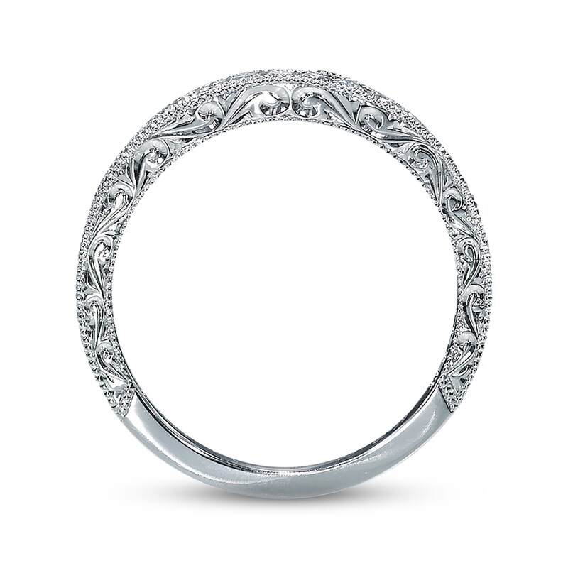 Main Image 2 of Previously Owned Neil Lane Wedding Band 1/2 ct tw Round-cut 14K White Gold Size 4.5