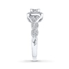 Thumbnail Image 3 of Previously Owned Engagement Ring 1/2 ct tw Princess & Round-cut Diamonds 14K Gold