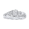 Thumbnail Image 0 of Previously Owned Diamond Ring 1/3 ct tw Princess & Round-cut 14K White Gold