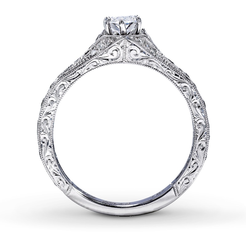 Main Image 2 of Previously Owned Neil Lane Diamond Ring 3/4 ct tw Marquise & Round-cut 14K White Gold