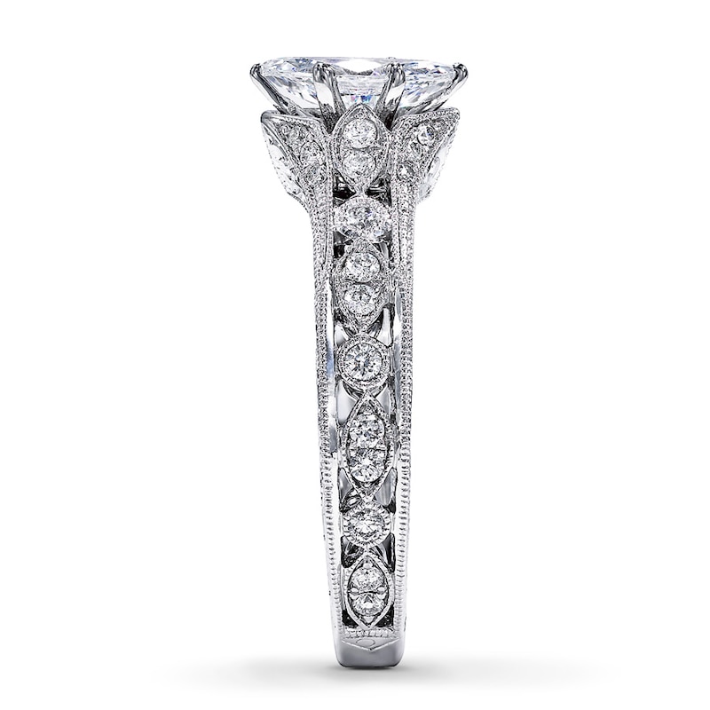 Main Image 3 of Previously Owned Neil Lane Diamond Ring 3/4 ct tw Marquise & Round-cut 14K White Gold