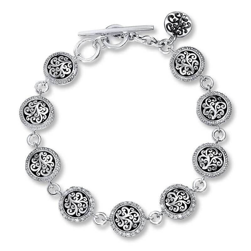 Main Image 1 of Previously Owned Lois Hill Bracelet 1/2 ct tw Diamonds Sterling Silver